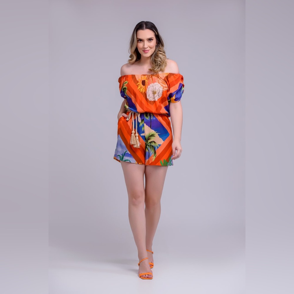 Acelitt women casual summer strapless CAIRO EXCLUSIVE PRINT